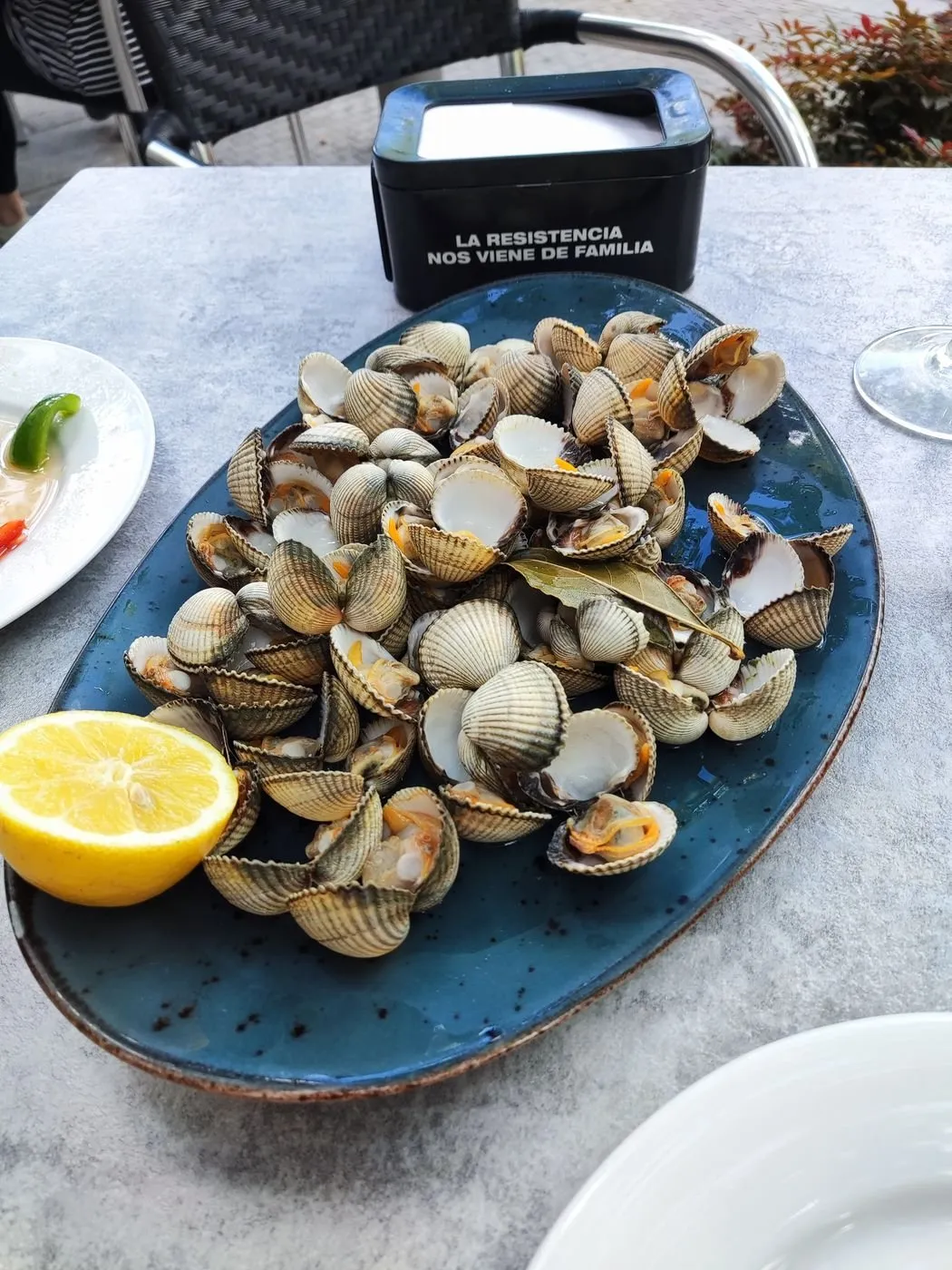 Marisco con limón